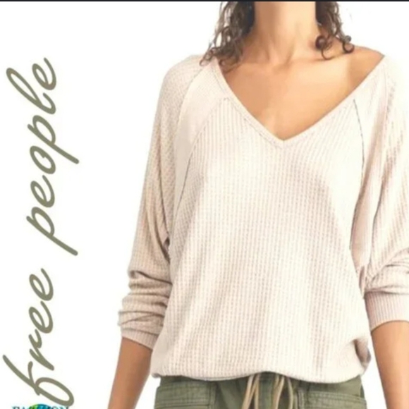 Free People Santa Clara Long Sleeve Thermal Top Women's Size Med NWT - Picture 11 of 11